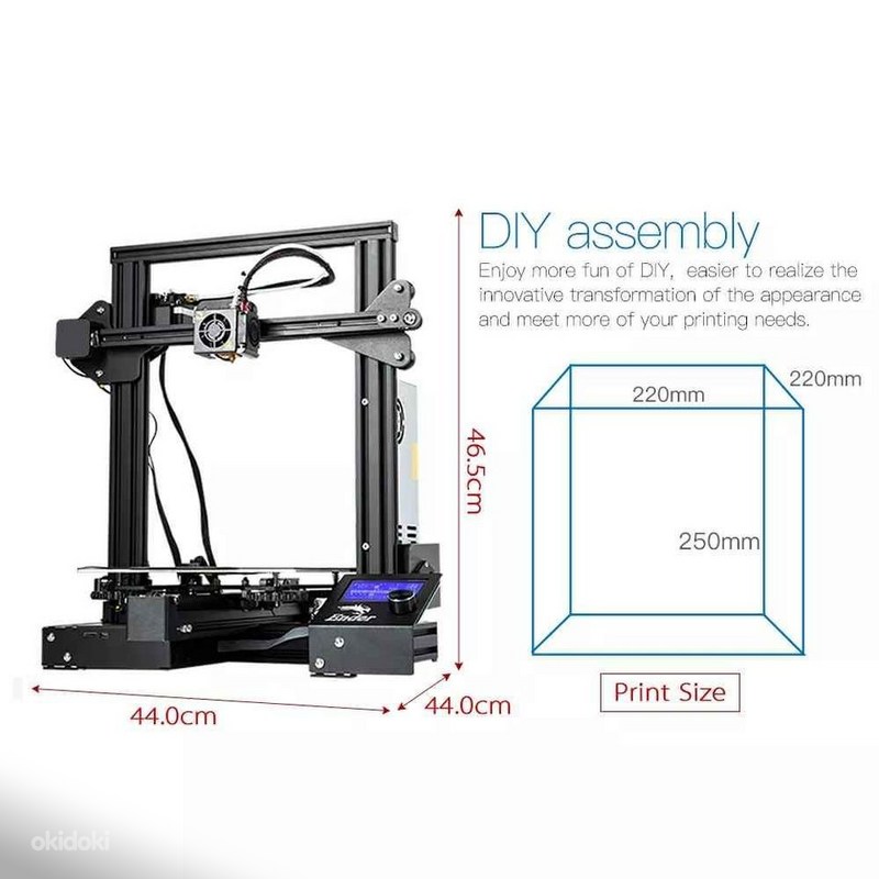 Эндер 3 размер стола