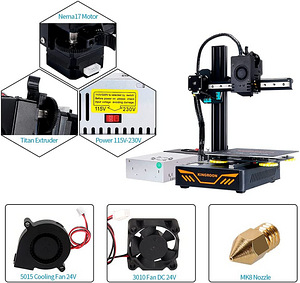 UUS!!! 3D Printer Kingroon KP3S 3.0 Direct Drive (4 foto / 8)