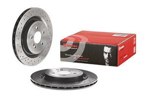 Brembo tagumised pidurikettad 09.B788.11 komplekt 2tk Ø 330 (2 foto / 3)