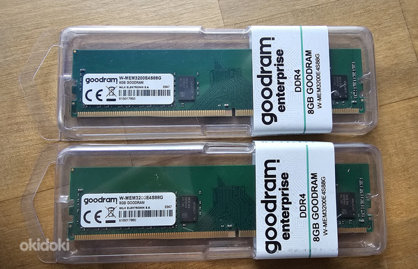 2x8GB ECC DDR4 3200 UDIMM mälud W-MEM3200E4S88G (foto #1)