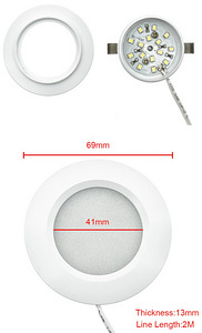 12V LED sisevalgustus valge (soe valgus) (3 foto / 3)