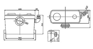 WC pump IBO SANIBO 5 chopperiga (4 foto / 5)