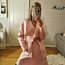 Светло-розовое мягкое пальто xs-m (фото #1)