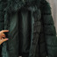 Очень теплая темно-зеленая куртка 34-36 (см) (фото #2)