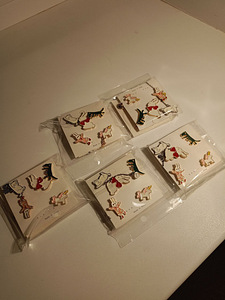 Tihvtide komplekt "jänku, jänku, kass, dinosaurus, ükssarvik" (2 foto / 2)