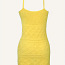Вязаное желтое платье M (фото #3)