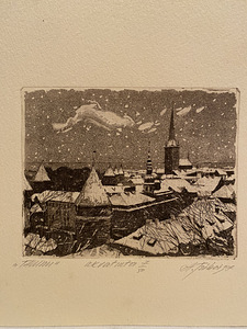 “Tallinn” akvatinta Anatoli Triboi 1997 (1 foto / 5)