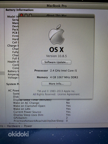 Apple MacBook Pro Core i5 2,4 ГГц 4 ГБ (фото #6)