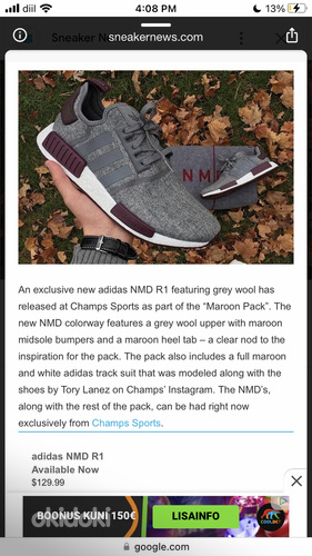 Adidas NMD R1 maroon pack size 42 (foto #4)