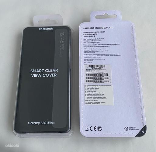 Samsung Galaxy S20 Ultra Smart Clear View Cover , Black (фото #1)