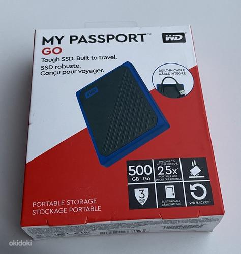 WD My Passport Go 500GB/1TB SSD, USB 3.0 Blue/Yellow (foto #3)
