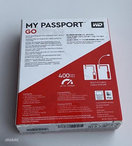 WD My Passport Go 500GB/1TB SSD, USB 3.0 Blue/Yellow (фото #8)