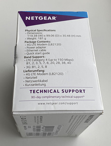 NETGEAR Modem LTE 4G Cat.4 LB2120 (4 фото из 4)