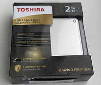 Toshiba Canvio Premium 2TB/3TB/4TB, USB 3.0 Silver/Black