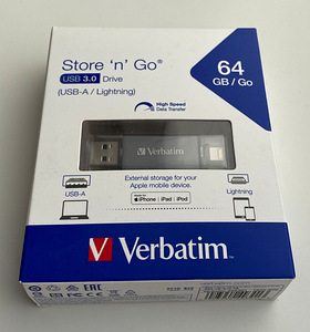 Verbatim USB 3.0 Drive Store n Go 64GB USB-A / Lightning