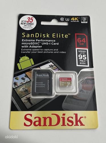 Sandisk Elite microSDXC 16/32/64GB 95MB/s+ SD adapter (фото #5)