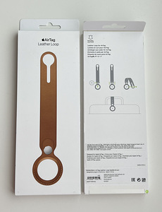 Apple AirTag Leather Loop Red / Saddle Brown (2 foto / 2)
