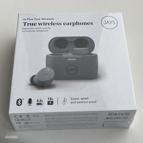 JAYS m-Five True Wireless Earphones , Gray (фото #1)