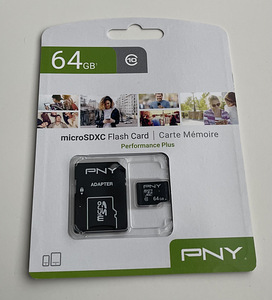 PNY 32/64GB microSDHC Card Performance Plus (3 фото из 4)