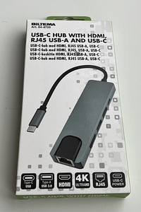 Biltema USB Type C hub with HDMI, RJ45 USB-A and USB-C ports