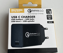 Biltema USB Charger, Type C, PD and QC 3.0, 29 W
