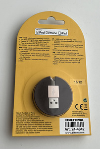 Biltema USB charge/sync cable with lightning connector (2 foto / 2)