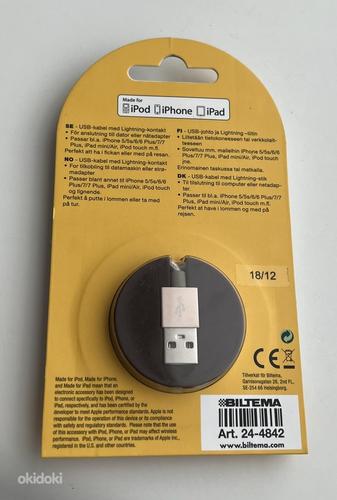 Biltema USB charge/sync cable with lightning connector (фото #2)
