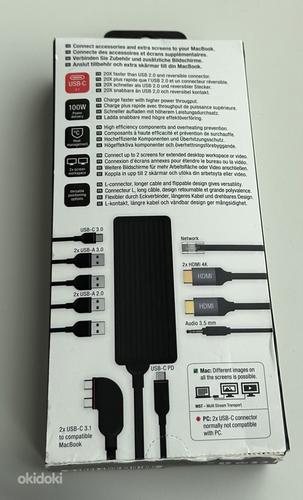 Unisynk 10 Port Dual Display USB-C Hub for Mac Black/Grey (foto #2)