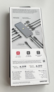 Unisynk 12 Port Dual Display USB-C Hub 8K Pro , Grey (8 foto / 8)