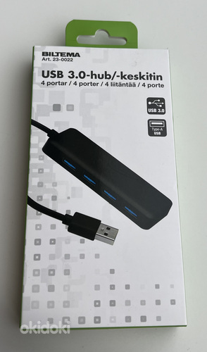 Biltema USB 3.0 hub, 4 ports (фото #1)