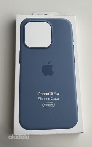 Apple iPhone 15 Pro Silicone Case with Magsafe , Winter Blue (foto #1)
