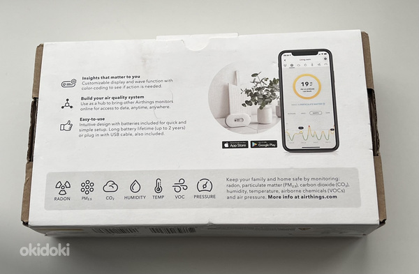 Airthings View Plus Complete Indoor Air Quality Monitor (фото #2)