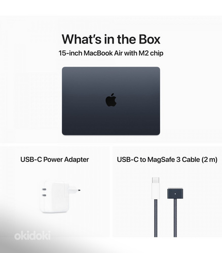 Apple MacBook Air 15" Apple M2 8GB/256GB Midnight , SWE (foto #2)