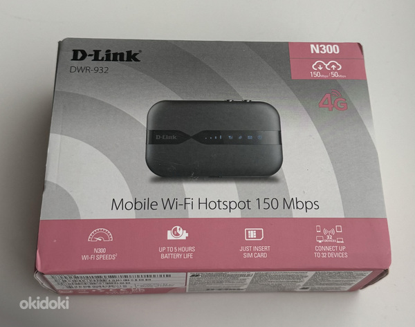 D-LINK DWR-932 4G LTE Mobile WiFi Hotspot 150 Mbps (фото #1)