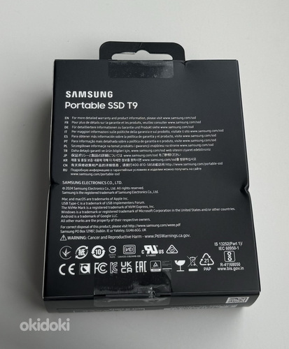 Samsung T9 SSD 1TB USB 3.2 Gen 2, Black (фото #2)