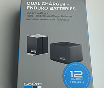 GoPro 12 Black Dual Charger + Enduro Batteries