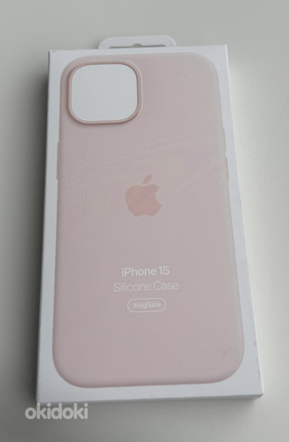 Apple iPhone 15 Silicone Case with Magsafe , Light Pink