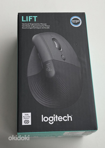 Logitech Lift Vertical Ergonomic Mouse , Black