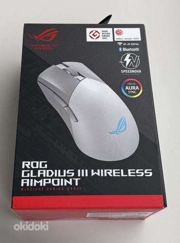ASUS ROG Gladius III Wireless AimPoint , Moonlight White