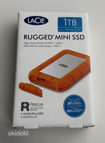 LaCie Rugged Mini SSD 1TB , Orange