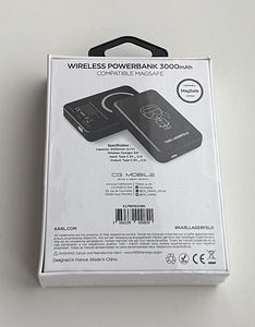 Karl Lagerfeld Power Bank With Wirelles Charging 3000mAh (3 фото из 3)