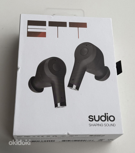 Sudio ETT True Wireless Earphones with ANC , Black