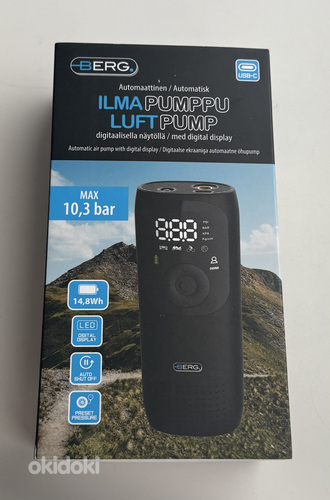 Berg Air Pump Automatic Rechargeable with Digital Display