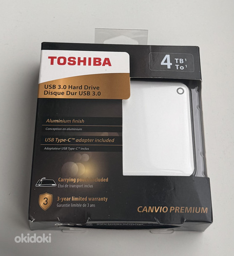 Toshiba Canvio Premium 4TB, USB 3.0 , Silver