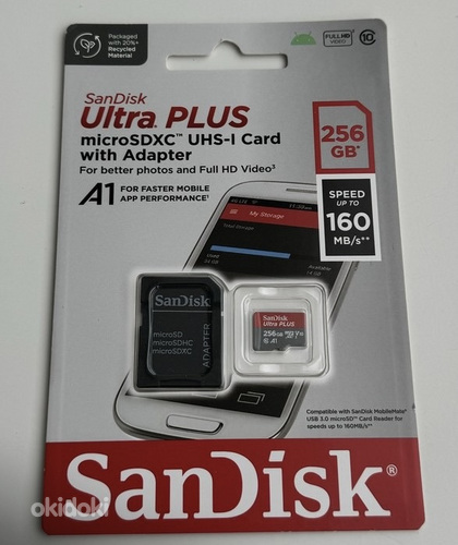 Sandisk Ultra PLUS microSDXC 256 / 512GB 160MB/s