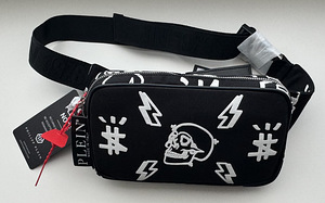 Philipp Plein Nylon Fenny Pack Iconic Plein Black / White (5 foto / 6)
