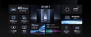 Acasis 21 Ports 40Gbps Docking Station Compatible (3 foto / 10)