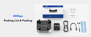 Acasis 40Gbps Mac mini M4 Dock & Dual-Bay SSD Enclosure (6 foto / 8)