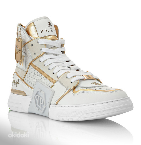 PHILIPP PLEIN HI-TOP SNEAKERS HEXAGON
