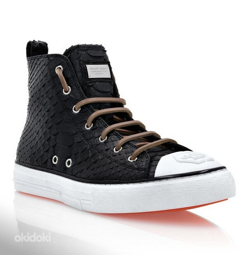PHILIPP PLEIN PYTHON HI-TOP SNEAKERS LUXURY MEGASTAR